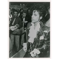 Prince Purple Rain Tour Original Photograph With Reporters