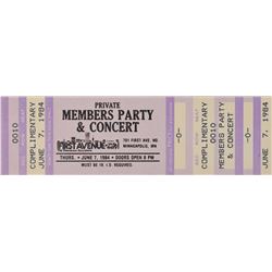 Prince 1984 First Avenue Concert Group Lot