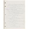 Image 8 : Prince's Cherry Moon Personal Notebook with Extensive Handwritten  Working Script