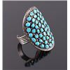 Image 1 : Navajo Signed Sterling Silver Turquoise Cuff