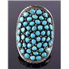 Image 3 : Navajo Signed Sterling Silver Turquoise Cuff