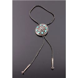 Navajo Sterling Silver Morgan Dollar Bolo Tie