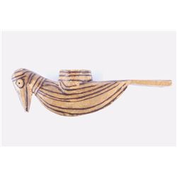 Plains Indian Carved Wood Ceremonial Pipe 19th C.