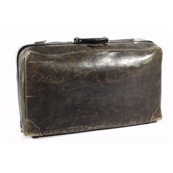 Early High End Gentlemen's Leather Suitcase