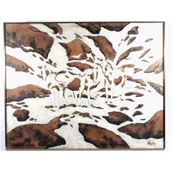 Large Lee Reynolds Vanguard Studios Painting