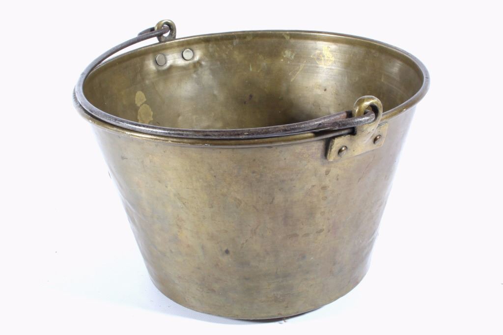 Waterbury Brass Co. Brass Pail c. 1851