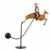 Image 11 : Folk Art Galloping Cowboy Sculpture