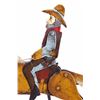 Image 2 : Folk Art Galloping Cowboy Sculpture