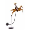 Image 5 : Folk Art Galloping Cowboy Sculpture