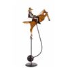Image 7 : Folk Art Galloping Cowboy Sculpture
