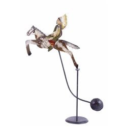 Folk Art Galloping Indian Sculpture