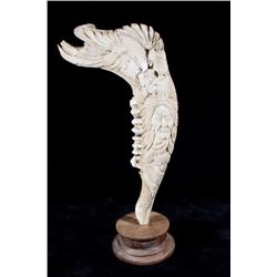 Inuit Eskimo Totem Jawbone Carving