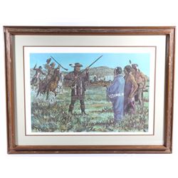 Original Signed Jack Hines Print Evening Encounter