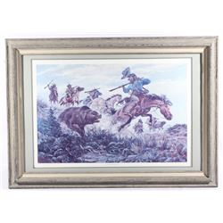 Original Signed Jack Hines Print Jedediah Smith