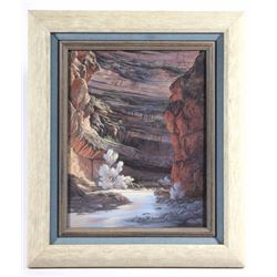Original Donna Menchen Painting Joshua Tree