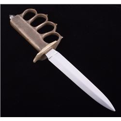 WW1 Style Brass Knuckle Trench Fighting Knife