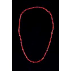 Hudson Bay Red White Heart Trade Bead Necklace