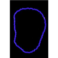 Hudson Bay Dark Blue WhiteHeart TradeBead Necklace