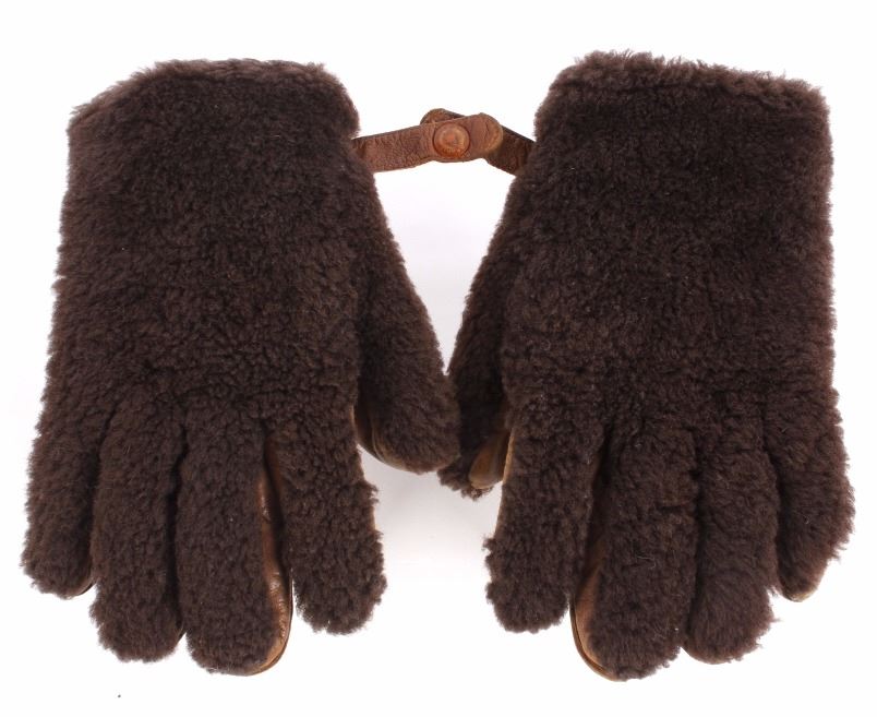 Montana Cowboy Buffalo Hide Hunting Gloves