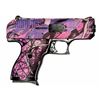 Image 1 : Hi-Point CF380PI Pink Camo Double 380 Automatic Colt Pistol (ACP) 3.5" 8+1 3-Dot Polymer Grip Muddy 