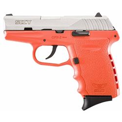 SCCY Industries CPX2TTOR CPX-2 Double 9mm 3.1" 10+1 Orange Polymer Grip/Frame Grip Stainless Steel
