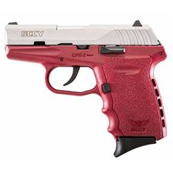SCCY Industries CPX2TTCR CPX-2 Double 9mm 3.1" 10+1 Crimson Polymer Grip/Frame Grip Stainless Steel
