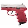 Image 1 : SCCY Industries CPX2TTCR CPX-2 Double 9mm 3.1" 10+1 Crimson Polymer Grip/Frame Grip Stainless Steel