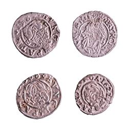 Lot of (4) 1540-1590 KB Hungary Ferdinand I - Madonna & Child Silver Denar Coins