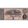 Image 1 : 1864 $5 Confederate States of America Note