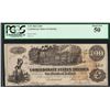Image 1 : 1862 $100 Confederate States of America Note T-39 PCGS About New 50