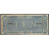 Image 2 : 1864 $10 Confederate States of America Note