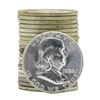 Image 1 : Roll of (20) 1958 Brilliant Uncirculated Franklin Half Dollar Coins