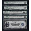 Image 1 : Lot of (4) Consecutive 1918 $1 Federal Reserve Bank Notes Boston PMG 65EPQ