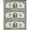 Image 1 : Lot of (3) Consecutive 1976 $2 Federal Reserve Notes Uncirculated