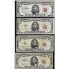 Image 1 : Lot of (4) 1963 $5 Legal Tender Notes