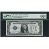 Image 1 : 1928B $1 Silver Certificate Note Fr. 1602 PMG Gem Uncirculated 66EPQ