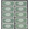 Image 2 : Lot of (10) 1957 $1 Silver Certificate Notes