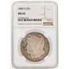 Image 1 : 1889-S $1 Morgan Silver Dollar Coin NGC MS62