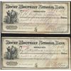 Image 1 : Lot of (2) 1886 Rocky Mountain National Bank Checks - Some Tears