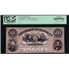 Image 1 : 1800's $20 Freehold Banking Co. Proof Obsolete Note PCGS Gem New 66PPQ Hole Punc