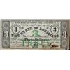 Image 1 : 1862 $3 The State of Louisiana Obsolete Bank Note