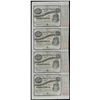 Image 1 : Uncut Sheet of (4) State of Louisiana Baby Bond Obsolete Notes