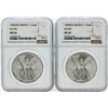 Image 1 : Set of 1983MO-1984MO Mexico 1 Onza Silver Libertad Coins NGC MS66