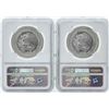 Image 2 : Set of (2) 1992MO Mexico 1 Onza Silver Libertad Coins NGC MS66