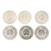 Image 2 : Lot of (6) 1977-1979 France 50 Francs Silver Coins