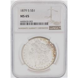 1879-S $1 Morgan Silver Dollar Coin NGC MS65