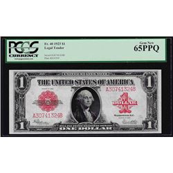 1923 $1 Legal Tender Note Fr. 40 PCGS Gem New 65PPQ