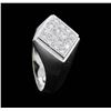 Image 4 : Men's 18KT White Gold 1.00ctw. Diamond Ring