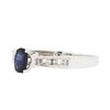 Image 2 : 10KT White Gold Ladies 0.60ct Sapphire and Diamond Ring