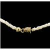 Image 3 : 14KT Yellow Gold Pearl Necklace